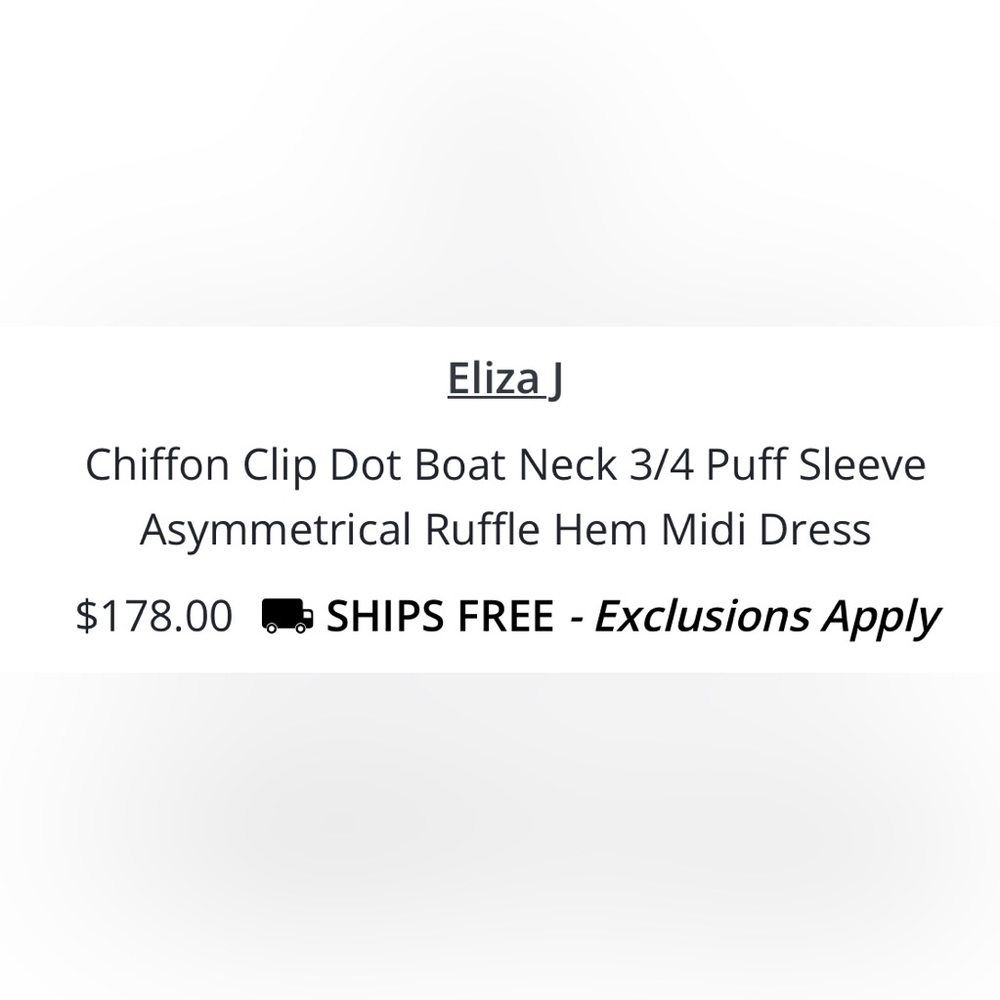 Eliza J Chiffon Ruffle Dress. EUC - Picture 3 of 8